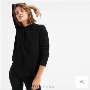 Everlane Cashmere Square Hoodie (Black)
